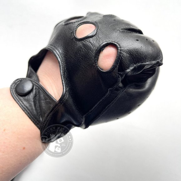 NWOT Vintage Coach Black Leather Men's Driving Gloves Medium - Style No. 2020 - Picture 5 of 8